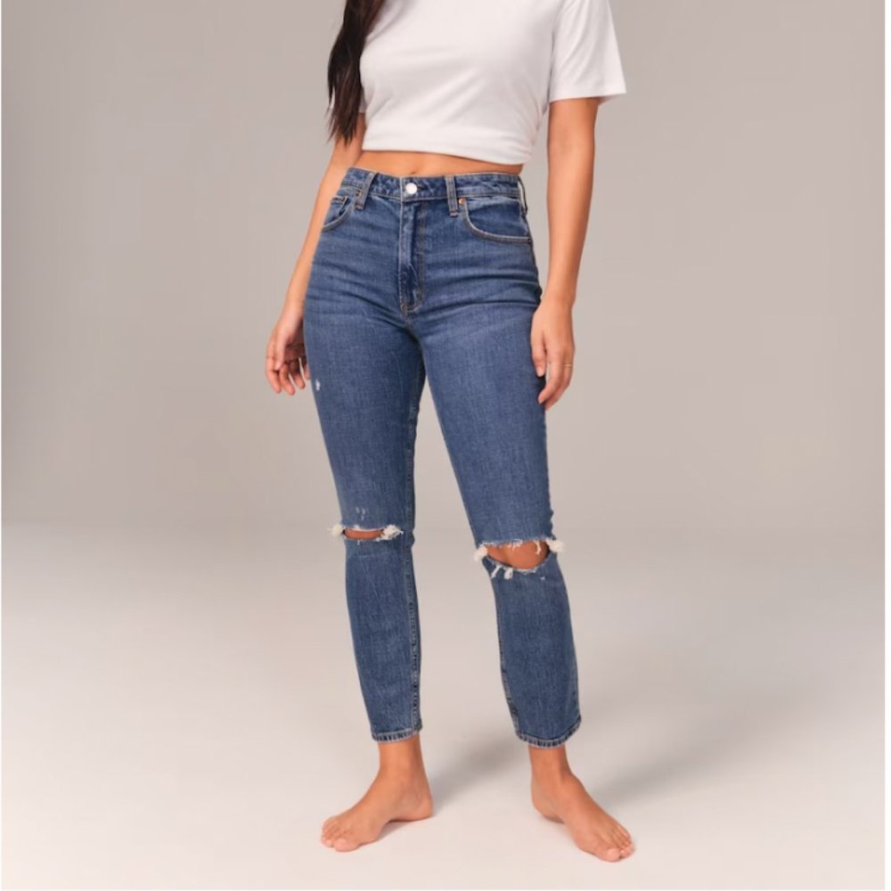 Abercrombie and Fitch Curve Love High Rise Skinny Jeans